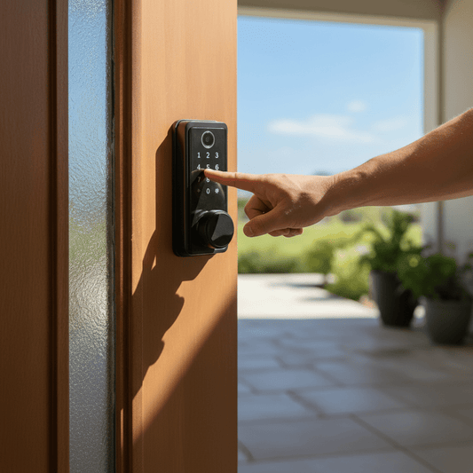 Zipoi Keyless Smart Door Dead Lock with Fingerprint, Passcode & Bluetooth Control - Zipoi