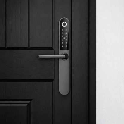 Zipoi Smart Door Handle with Fingerprint Reader, Keypad & App Control - Zipoi